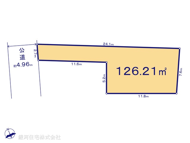 G00377877 千葉県流山市流山３丁目 土地 2788万円【区画図】