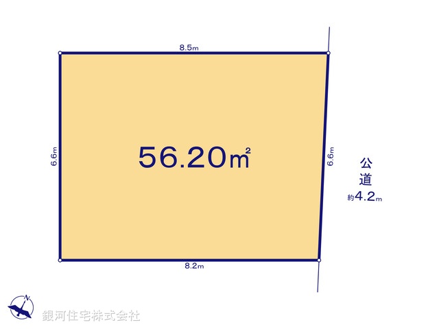G00377948 埼玉県所沢市弥生町 土地(建築条件付土地) 2445万円【区画図】