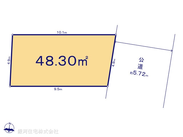G00378004 東京都大田区本羽田１丁目 土地 4180万円【区画図】