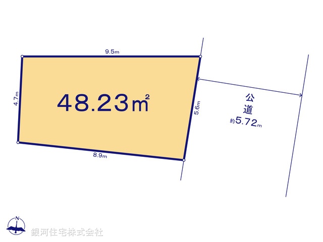 G00378005 東京都大田区本羽田１丁目 土地 4180万円【区画図】