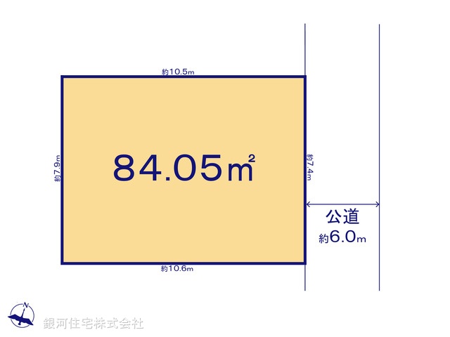 G00378027 千葉県船橋市西習志野１丁目 土地(建築条件付土地) 2180万円【区画図】