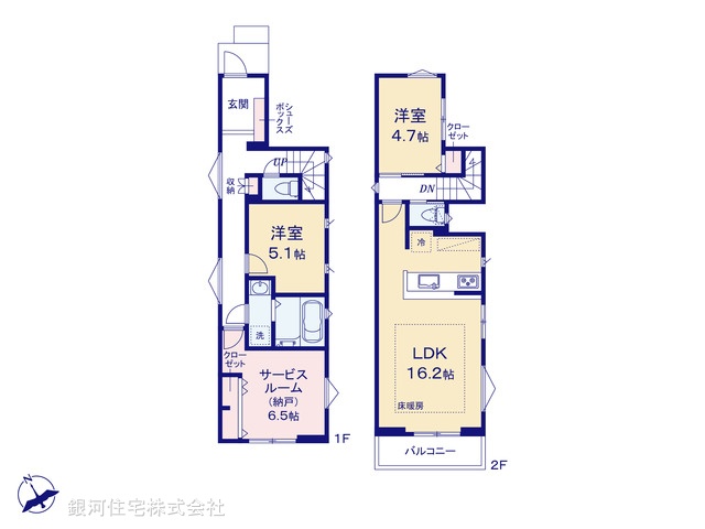 G00378121 千葉県習志野市秋津５丁目 新築一戸建て 4390万円【間取図】