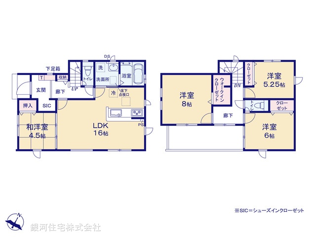 G00378149 埼玉県桶川市大字加納 新築一戸建て 2999万円【間取図】