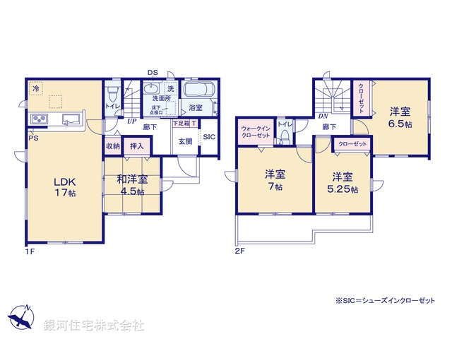 G00378153 埼玉県桶川市大字加納 新築一戸建て 3390万円【間取図】