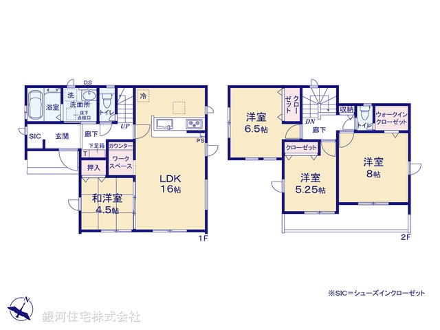 G00378156 埼玉県桶川市大字加納 新築一戸建て 3790万円【間取図】