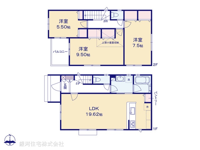 G00378190 神奈川県綾瀬市蓼川３丁目 新築一戸建て 4350万円【間取図】