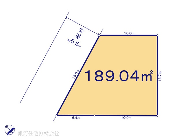 G00378203 神奈川県横浜市港北区日吉本町５丁目 土地 5980万円【区画図】