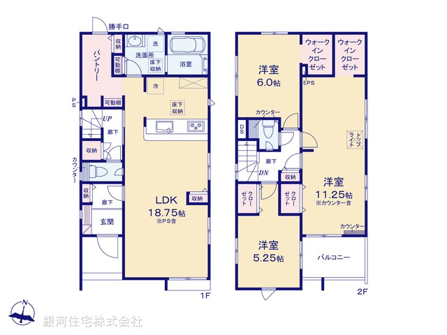 G00378206 埼玉県草加市新里町 新築一戸建て 4990万円【間取図】