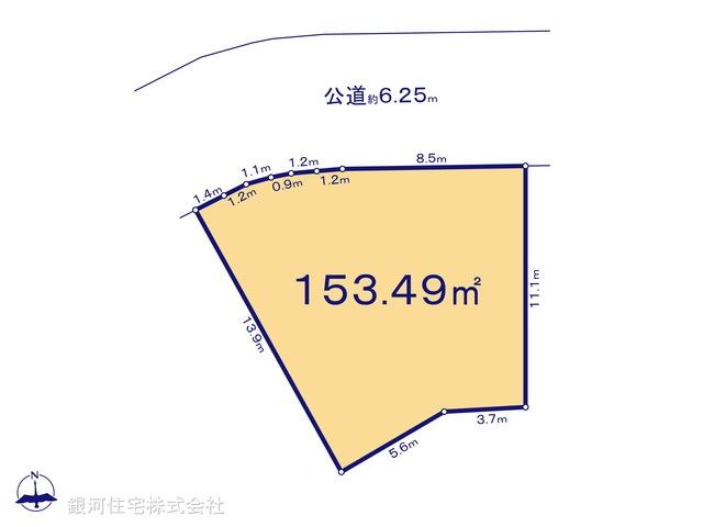 G00378343 埼玉県さいたま市見沼区大字南中丸 土地 2480万円【区画図】