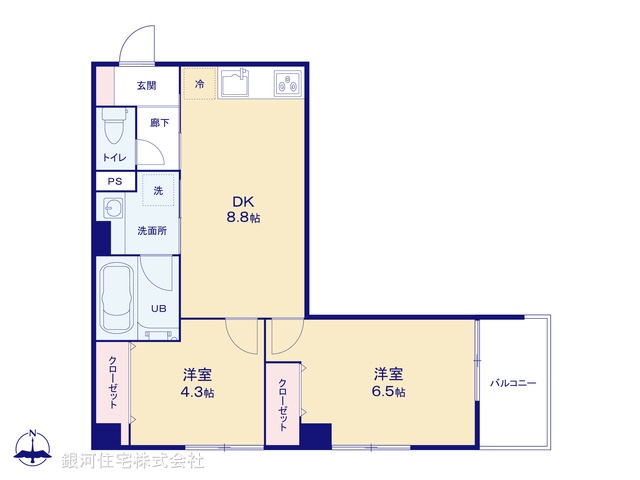 G00378392 神奈川県横浜市緑区台村町 中古マンション 1480万円【間取図】