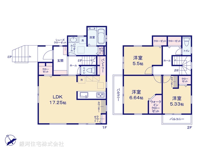 G00378464 埼玉県川越市志多町 新築一戸建て 3980万円【間取図】