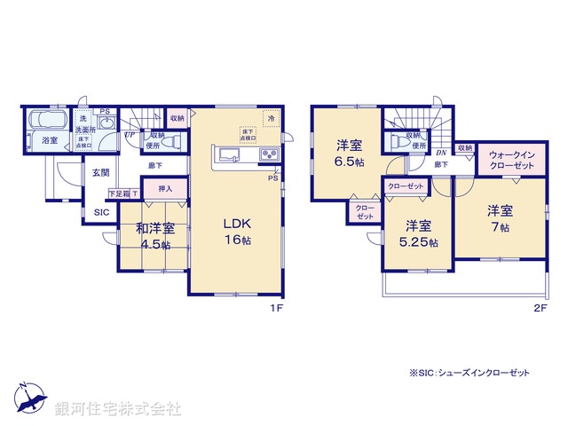 G00378559 千葉県千葉市稲毛区園生町 新築一戸建て 3490万円【間取図】