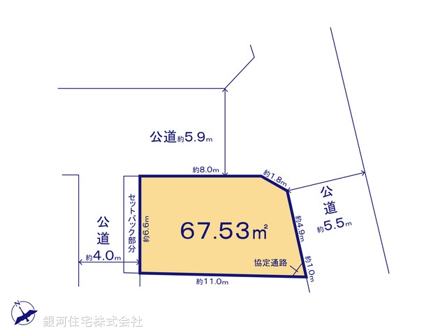 G00378622 千葉県船橋市南本町 土地 3650万円【区画図】
