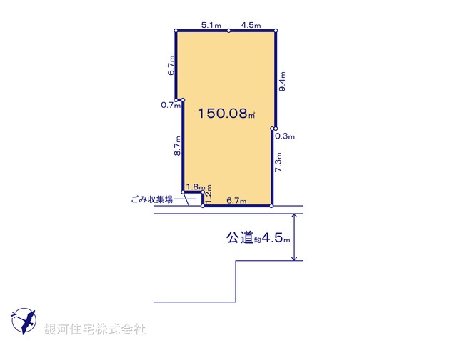 G00378741 千葉県市川市柏井町３丁目 土地(建築条件付土地) 2590万円【区画図】