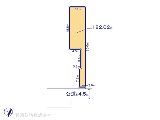 G00378742 千葉県市川市柏井町３丁目 土地(建築条件付土地) 2190万円【区画図】