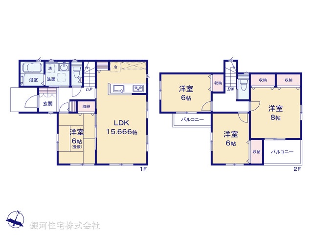 G00378927 神奈川県秦野市東田原 新築一戸建て 2690万円【間取図】