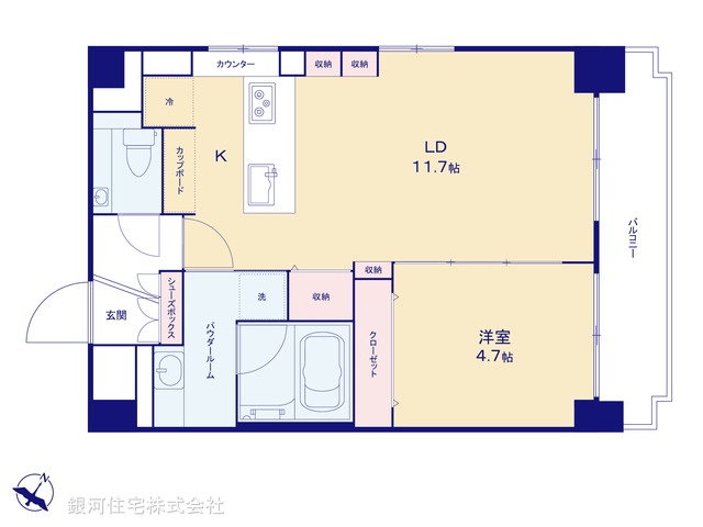 G00379087 東京都文京区音羽１丁目 中古マンション 4998万円【間取図】