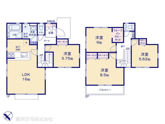 G00379337 東京都町田市小山町 新築一戸建て 3780万円【間取図】