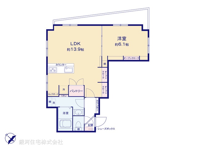 G00379538 東京都台東区池之端２丁目 中古マンション 2780万円【間取図】