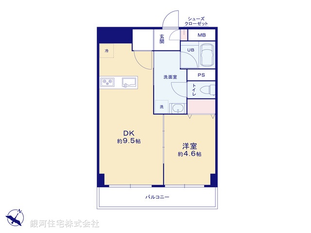 G00379629 東京都品川区西五反田８丁目 中古マンション 3799万円【間取図】