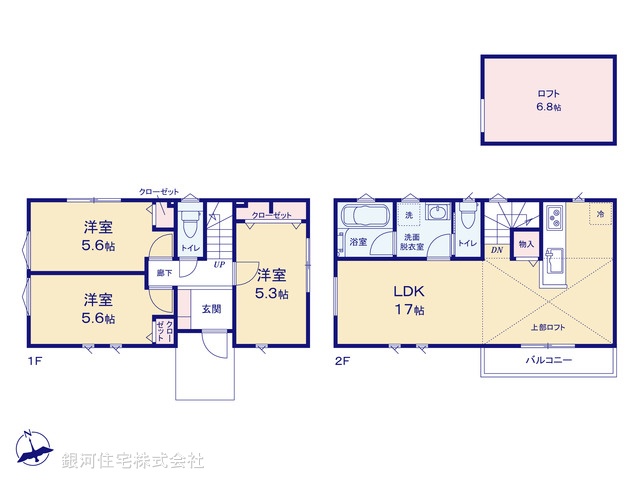 G00379724 東京都町田市真光寺１丁目 新築一戸建て 4180万円【間取図】