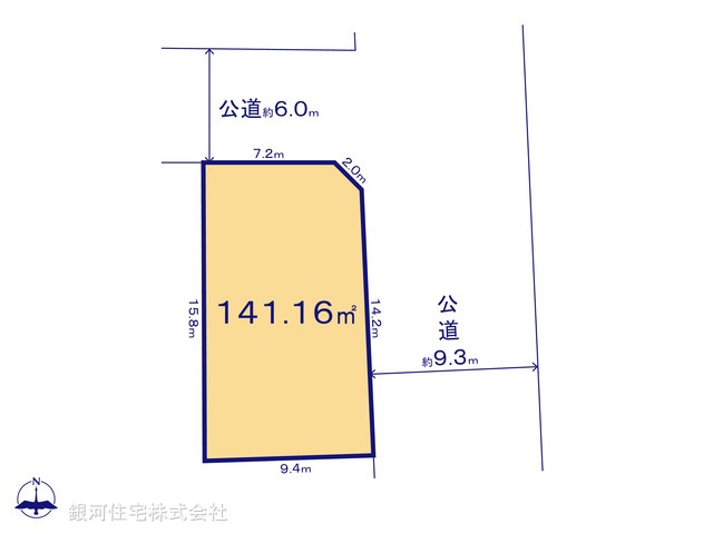 G00379854 埼玉県三郷市幸房 土地 4098万円【区画図】