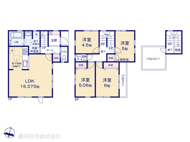 G00379864 千葉県千葉市中央区亀岡町 新築一戸建て 3490万円【間取図】