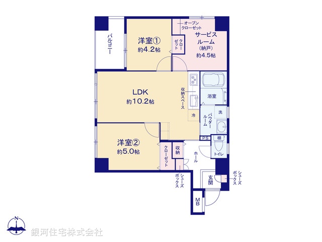 G00379927 東京都台東区千束３丁目 中古マンション 6380万円【間取図】