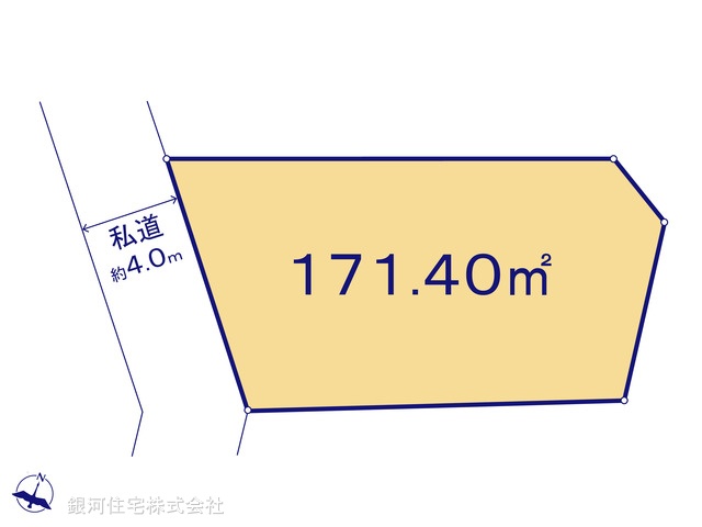 G00379938 東京都練馬区北町５丁目 土地 8580万円【区画図】