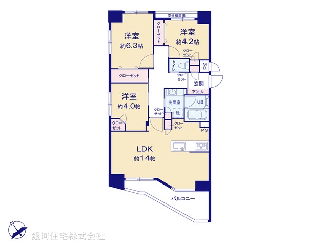 G00379997 神奈川県藤沢市藤沢 中古マンション 5290万円【間取図】