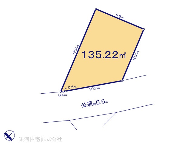 G00380002 神奈川県相模原市緑区向原１丁目 土地(建築条件付土地) 1700万円【区画図】