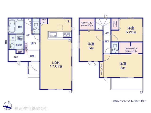 G00380010 千葉県千葉市中央区都町１丁目 新築一戸建て 3690万円【間取図】