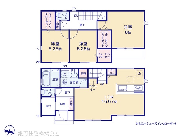 G00380011 千葉県千葉市中央区都町１丁目 新築一戸建て 3490万円【間取図】