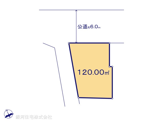 G00380022 東京都調布市西つつじヶ丘４丁目 土地 7280万円【区画図】