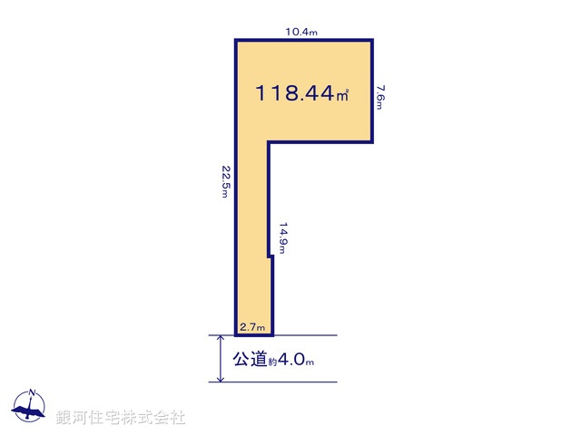 G00380032 埼玉県越谷市東大沢３丁目 土地 1680万円【区画図】
