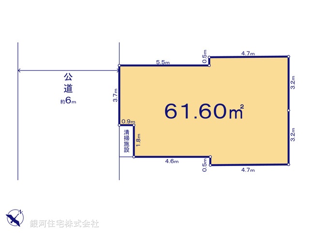 G00380036 千葉県市川市福栄１丁目 土地 4530万円【区画図】