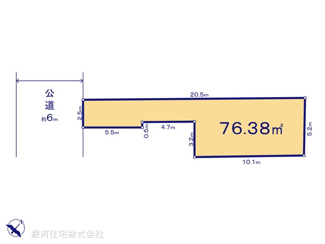 G00380037 千葉県市川市福栄１丁目 土地 4260万円【区画図】