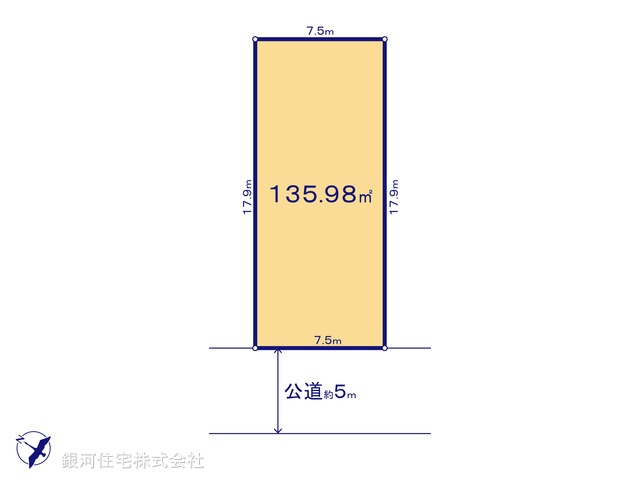 G00380132 千葉県野田市山崎 土地 2090万円【区画図】