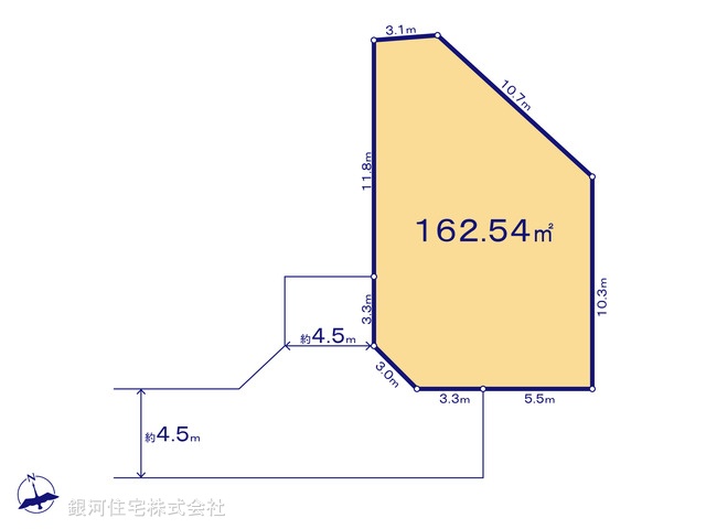 G00380150 東京都八王子市中野上町３丁目 土地 2990万円【区画図】
