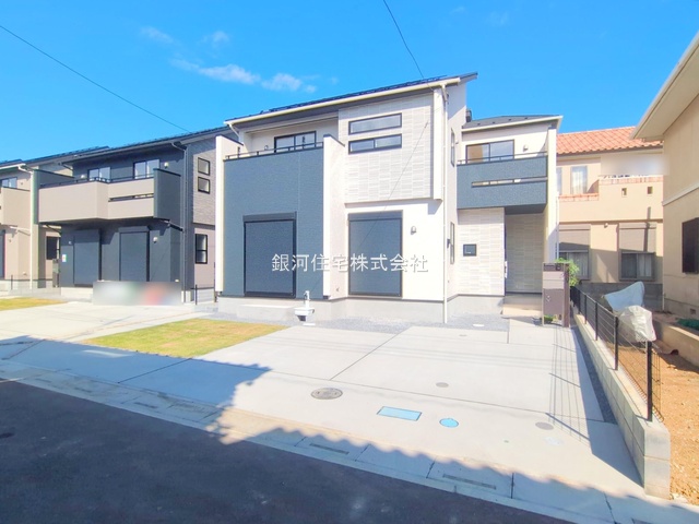 G00380178 埼玉県上尾市二ツ宮 新築一戸建て 4198万円 土地面積145.91m² (約44.13坪) 建物面積100.55m² (約30.41坪) 間取り４ＬＤＫ 築年月2025年10月(築１年以内)【外観2】