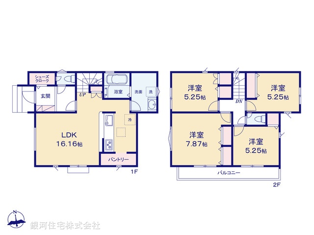 G00380462 埼玉県川越市小仙波町２丁目 新築一戸建て 2980万円【間取図】