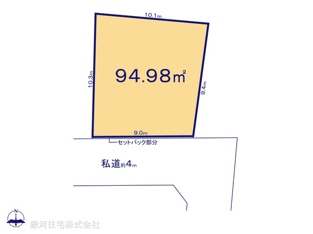 G00380492 東京都板橋区赤塚７丁目 土地 5999万円【区画図】