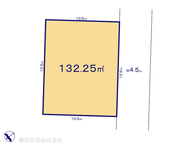 G00380494 神奈川県伊勢原市上粕屋 土地 1580万円【区画図】