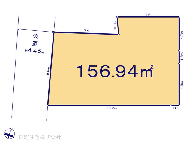 G00380501 神奈川県足柄上郡中井町北田 土地 990万円【区画図】