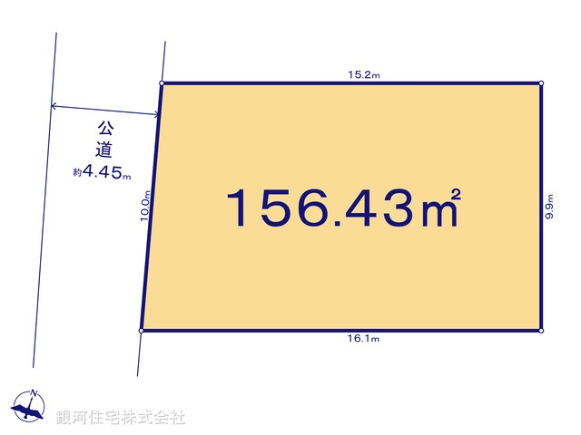G00380502 神奈川県足柄上郡中井町北田 土地 990万円【区画図】