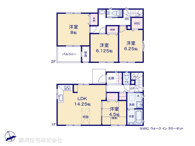G00380570 埼玉県さいたま市南区大字円正寺 新築一戸建て 4390万円【間取図】