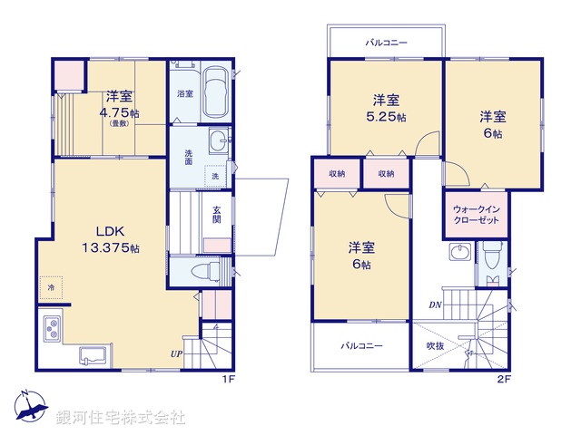 G00380572 埼玉県さいたま市南区大字円正寺 新築一戸建て 4390万円【間取図】