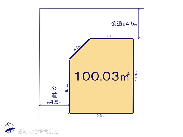 G00380626 埼玉県春日部市小渕 土地(建築条件付土地) 2130万円【区画図】