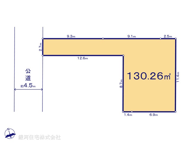G00380627 埼玉県春日部市小渕 土地(建築条件付土地) 2380万円【区画図】