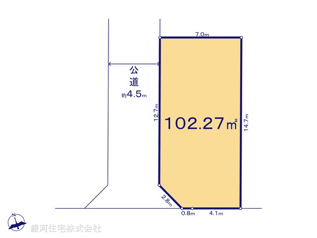 G00380629 埼玉県春日部市小渕 土地(建築条件付土地) 2280万円【区画図】